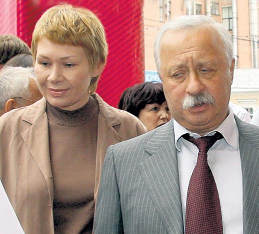 Леонид Якубович и жена