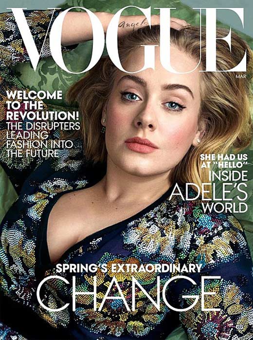 Адель на обложке Vogue