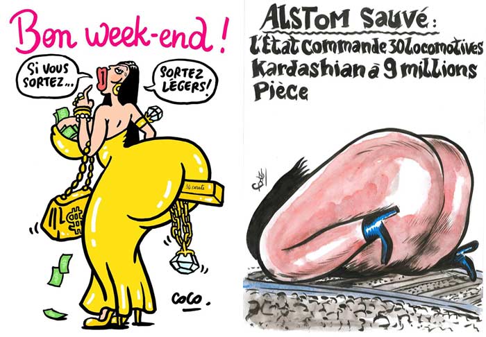 Charlie Hebdo ограбление Ким Кардашьян