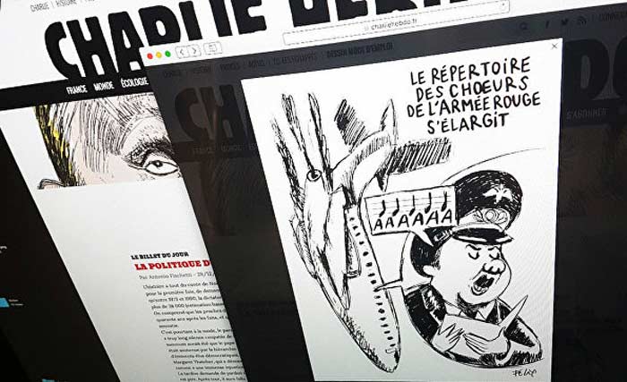Charlie Hebdo карикатура авария Ту-154
