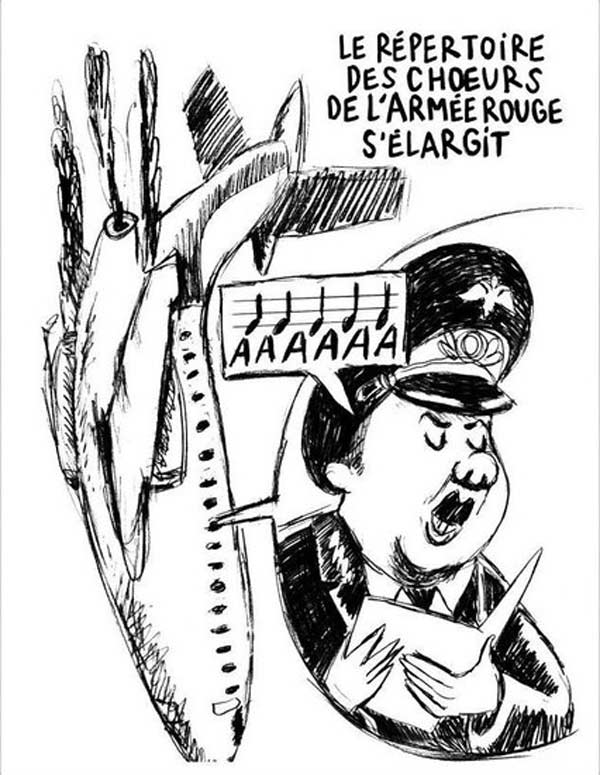 Charlie Hebdo карикатура авария Ту-154 1
