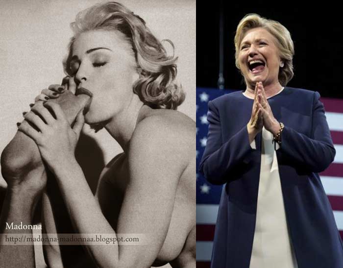 Мадонна и Хиллари Клинтон