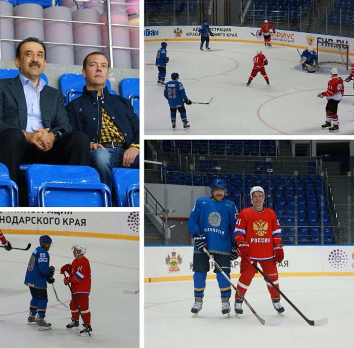Дмитрий Медведев хоккей