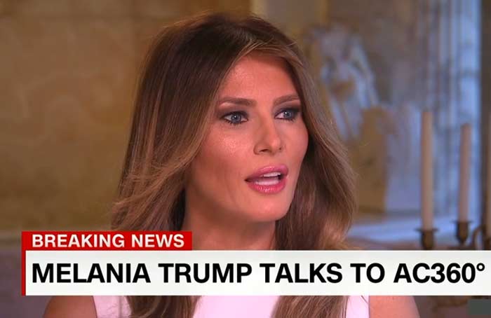 Мелания Трамп интервью CNN