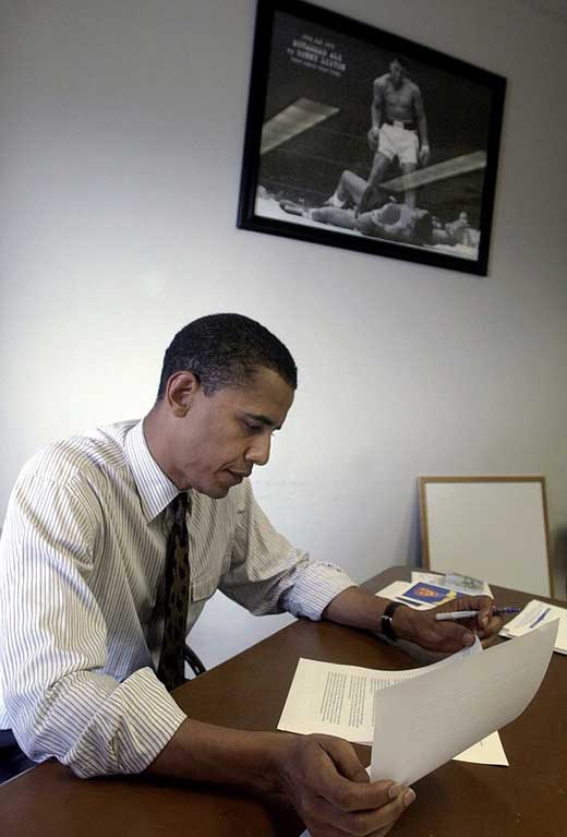 Мохаммед Али и Барак Обама 2