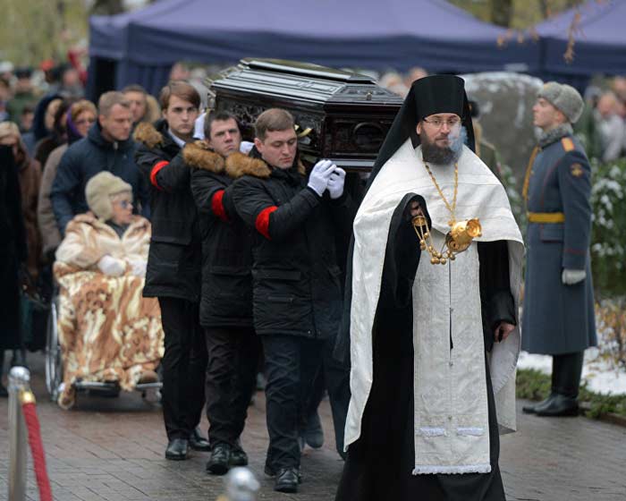 Похороны Владимира Зельдина 11
