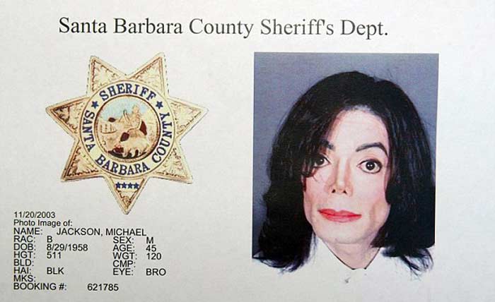 отчет об обыске у Майкла Джексона