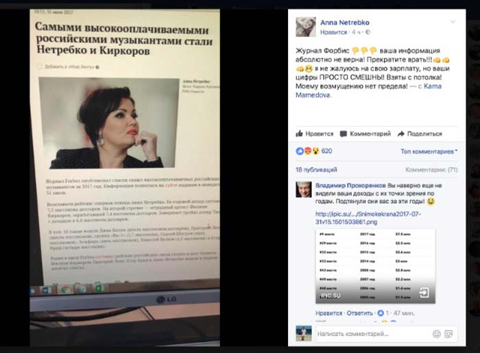 Анна Нетребко против Forbes
