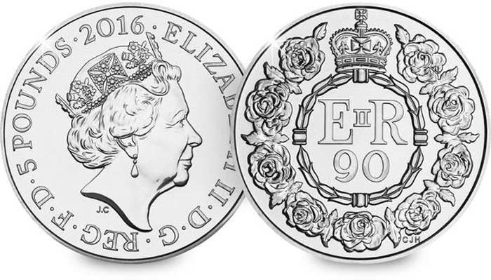 монета Елизавета II 65 лет на троне 2