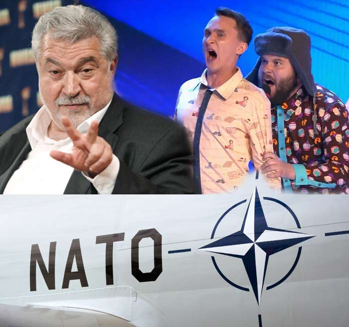 коллаж НАТО КВН Гусман