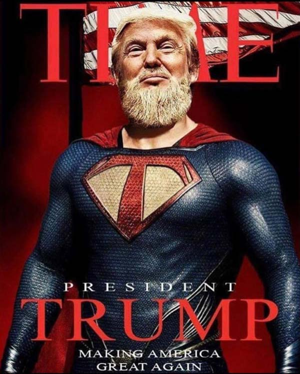 Дональд Трамп супергерой