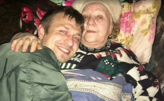 Вячеслав со своей бабушкой