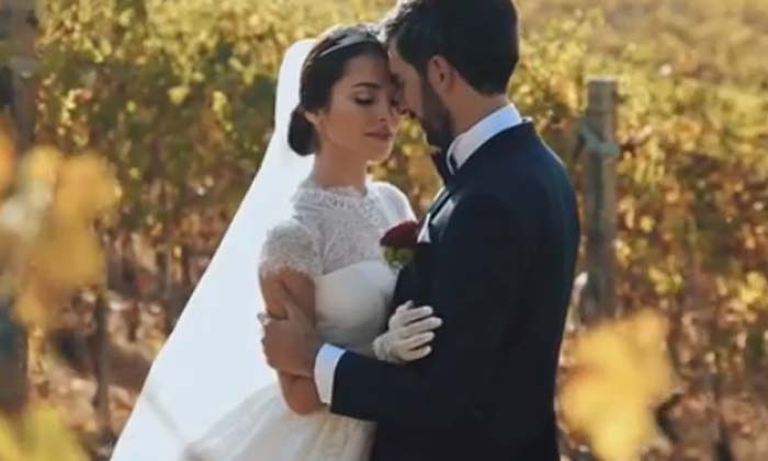 Сати Казанова Стефано Тиоццо кадр со свадебного видео