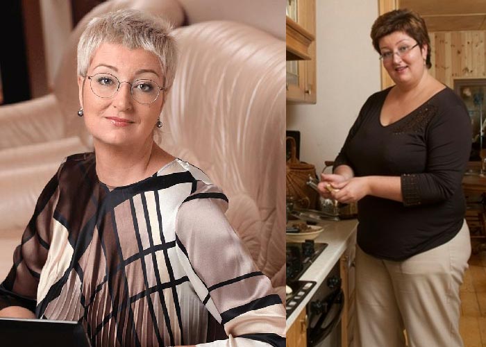 Татьяна Устинова до и после похудения