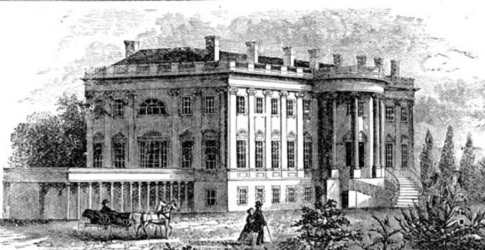 Белый дом в Вашингтоне в 19 веке