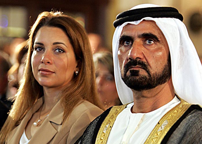правитель Дубая с женой