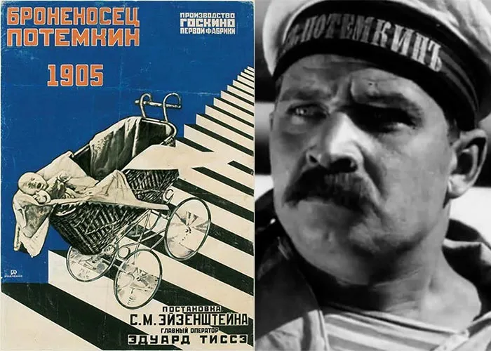 Кадр из фильма Броненосец Потемкин постер фильм Броненосец Потемкин