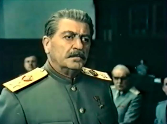 Кинофильмы победа. Рамаз Чхиквадзе в роли Сталина.