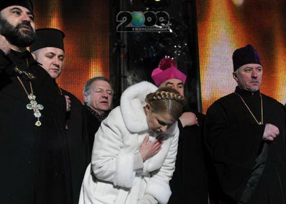 Тимошенко предвыборная молитва 4