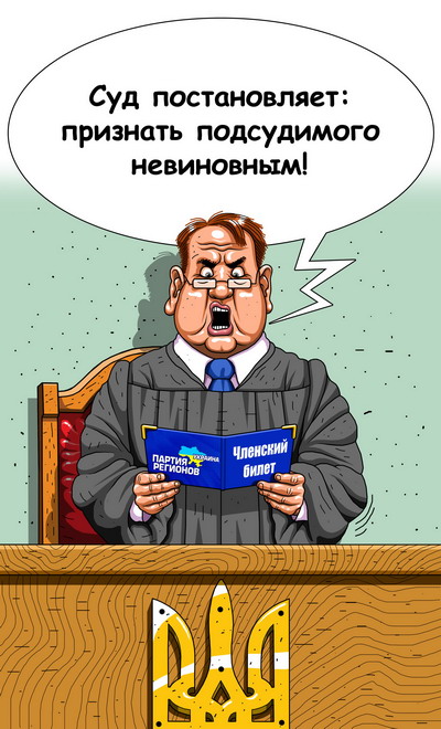 украинская политика в карикатурах Невиновен по политическим мотивам