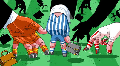 украинская политика в карикатурах Политика как футбольное поле