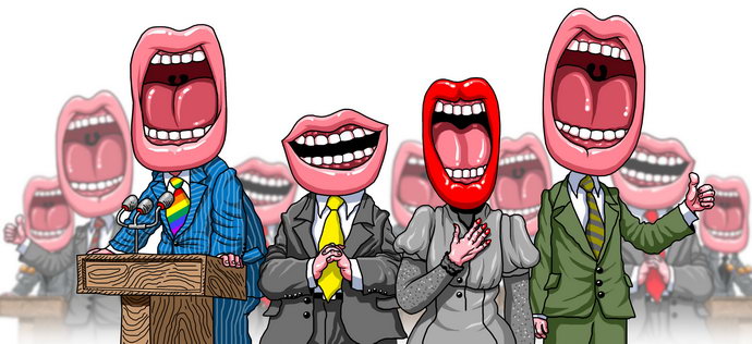 украинская политика в карикатурах Хор ораторов