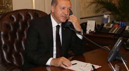 Эрдоган телефон