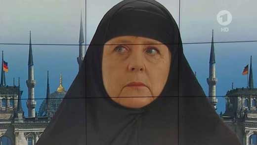 Меркель в хиджабе
