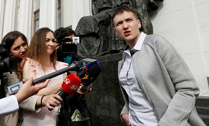 Савченко и журналисты