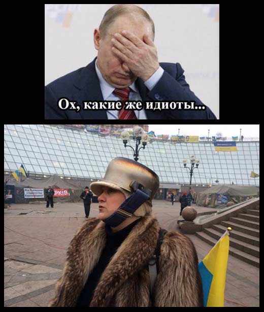 демотиватор Украина идиоты