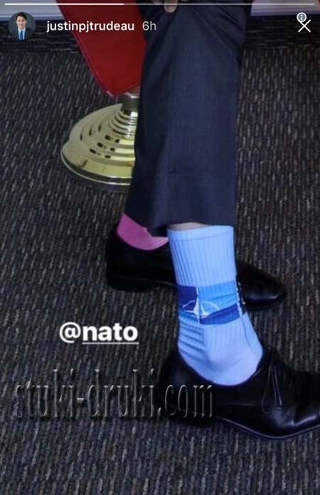 Джастин Трюдо носки НАТО
