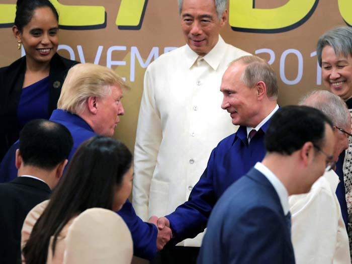 Трамп и Путин АТЭС Вьетнам