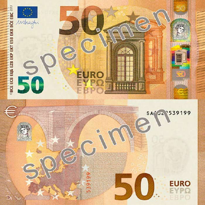 новая купюра 50 евро