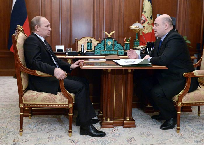 Владимир Путин и Михаил Мишустин