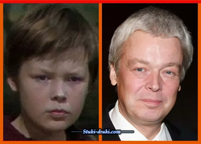 Александр Стриженов в детстве и сейчас