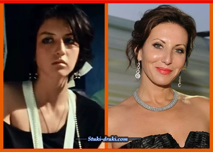 Алика Смехова в детстве и сейчас