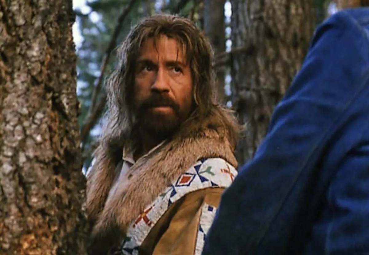 Чак Норрис в фильме Лесной воин