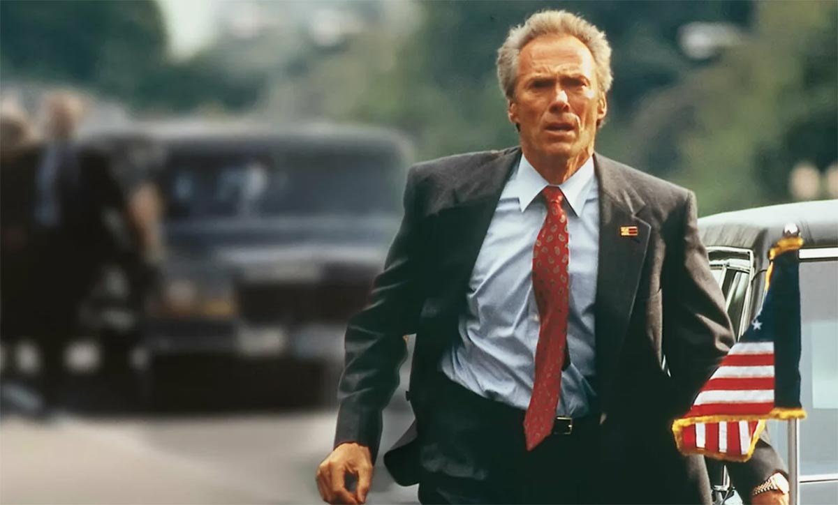 Клинт Иствуд в фильме На линии огня