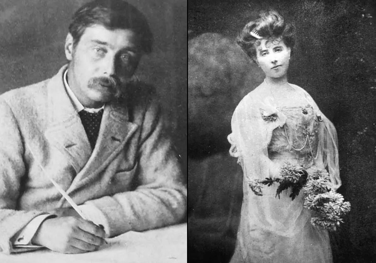 Герберт Уэллс и Элизабет фон Арним
