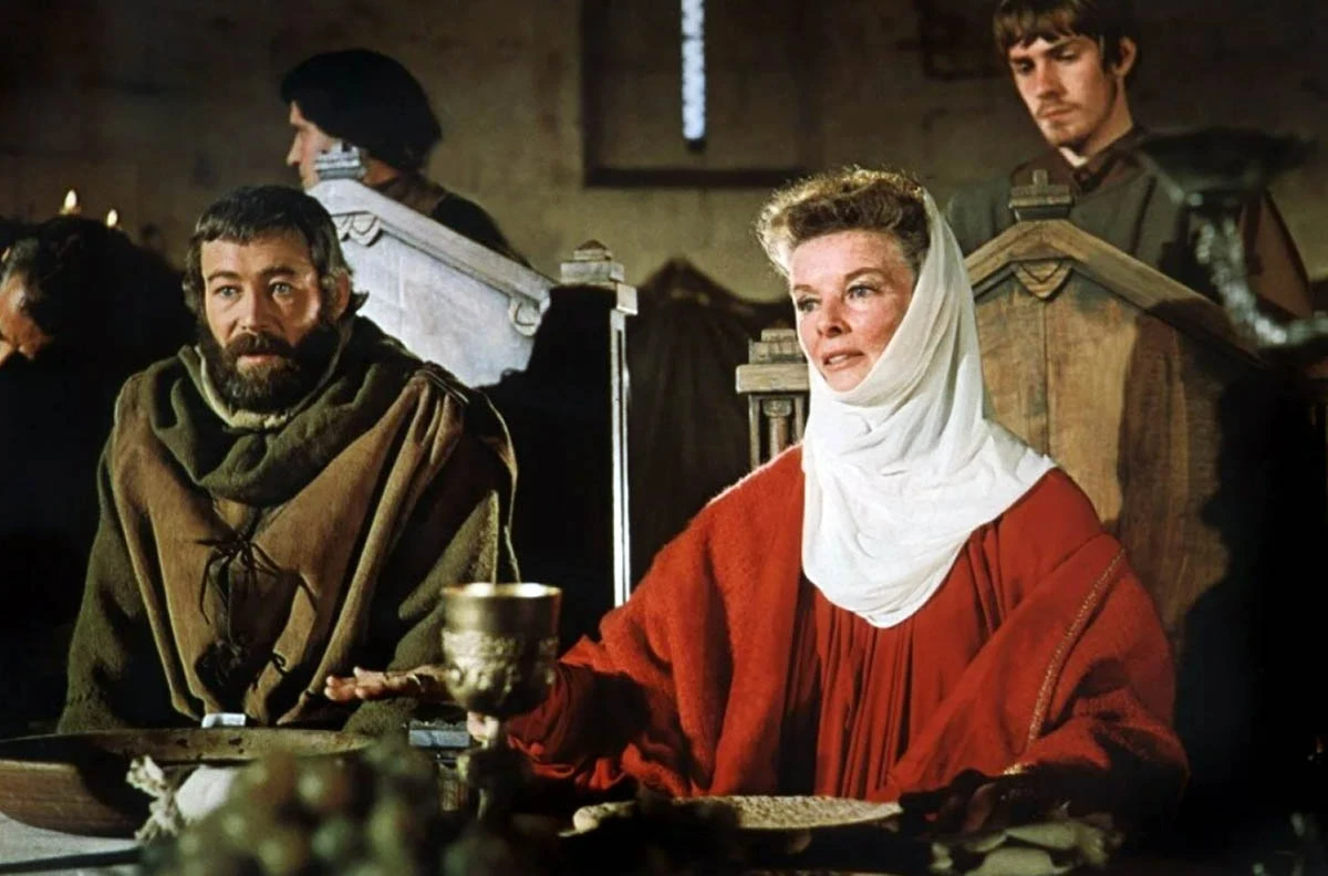 Кэтрин Хепбёрн в фильме Лев зимой