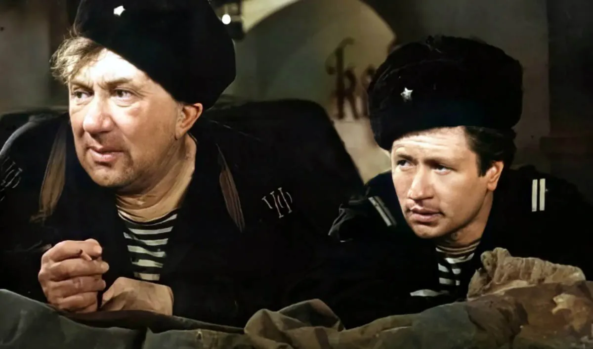 Леонид Быков в фильме Разведчики