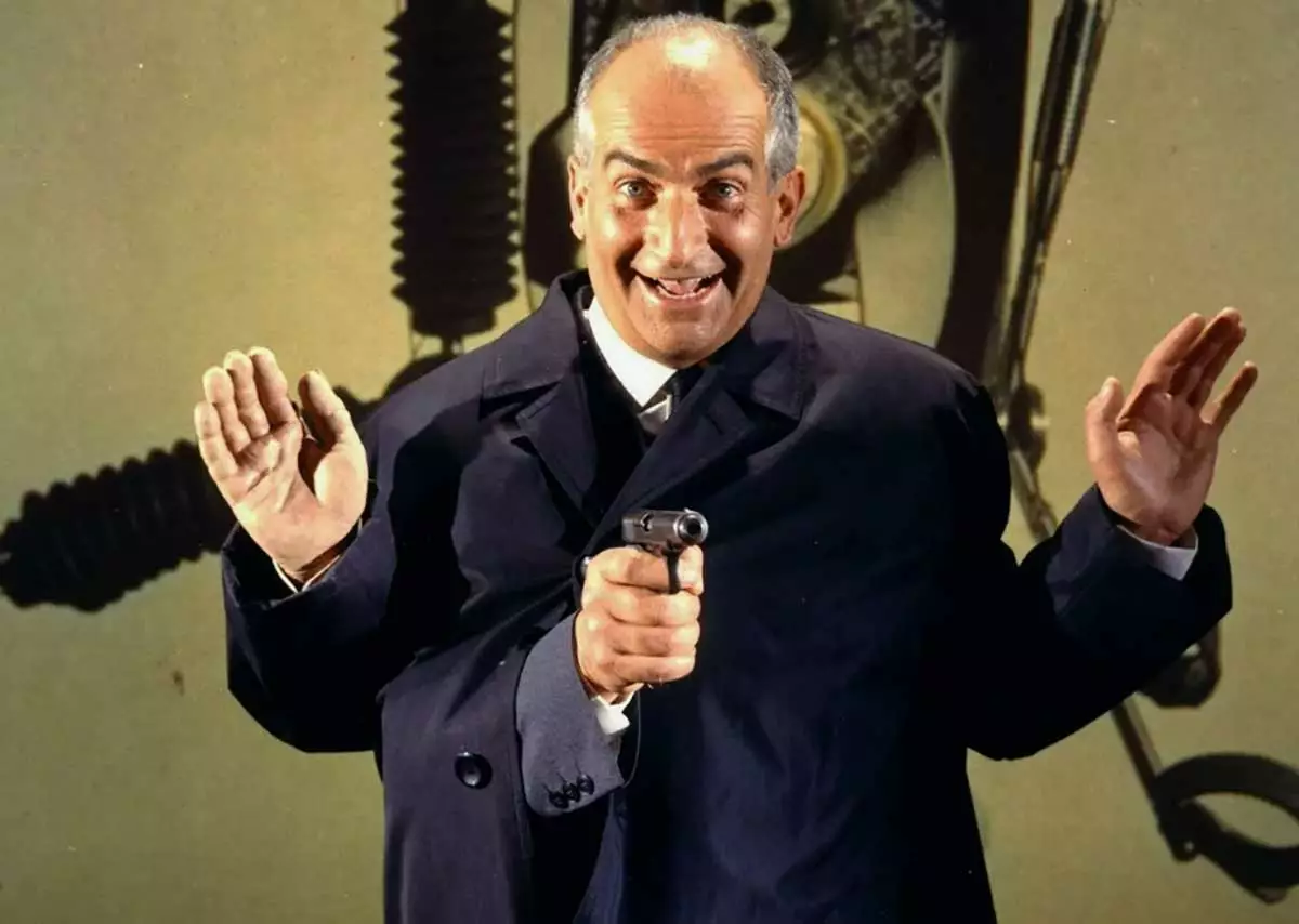 Луи де Фюнес в фильме Фантомас Луи де Фюнес в фильме Фантомас 2