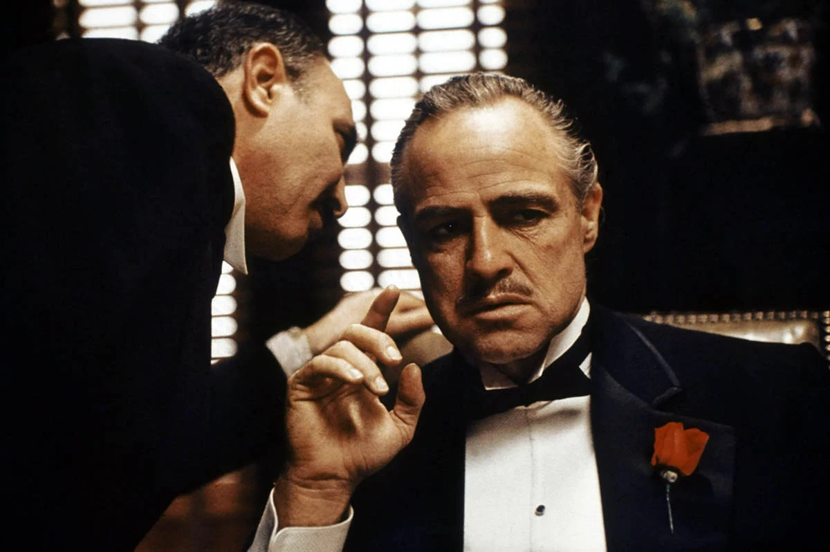 Марлон Брандо в фильме Крёстный отец 3