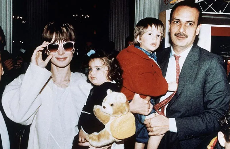 Настасья Кински и Ибрагим Муса с детьми