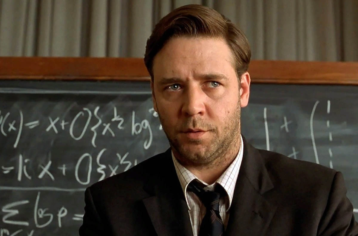 Расселл Кроу в фильме Игры разума Расселл Кроу в фильме Игры разума