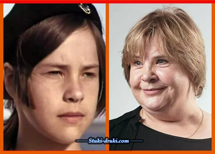 Татьяна Догилева в детстве и сейчас