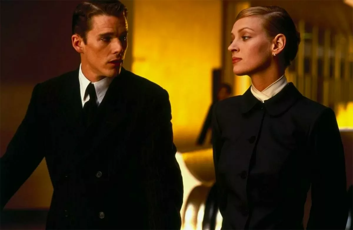 Ума Турман в фильме Гаттака Ума Турман в фильме Гаттака