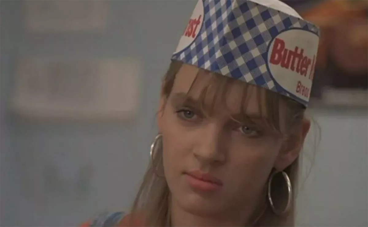 Ума Турман в фильме Джонни, будь хорошим Ума Турман в фильме Джонни, будь хорошим