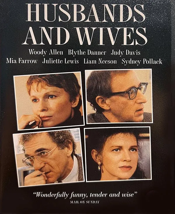 Постер фильма Вуди Аллена Мужья и жёны Постер фильма Вуди Аллена Мужья и жёны