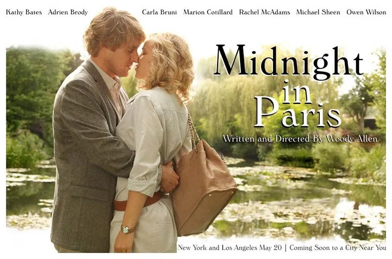 Постер фильма Вуди Аллена Полночь в Париже Постер фильма Вуди Аллена Полночь в Париже